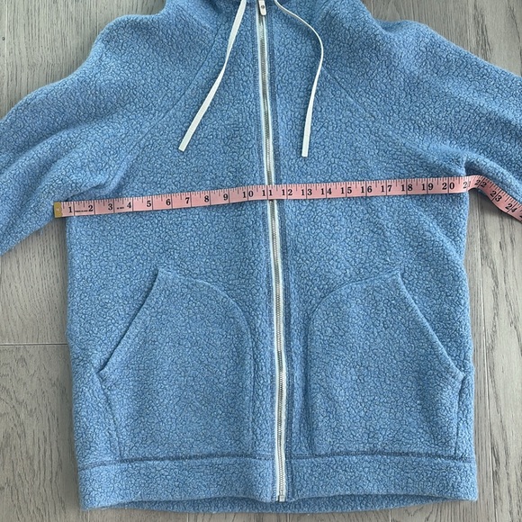 Lululemon So Sherpa Hooded Jacket Blue Medium - Picture 6 of 13